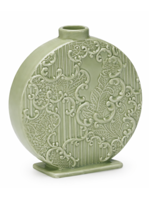 PORTACANDELA CELADON CM.15x14 DENTELLE - HENRIETTE