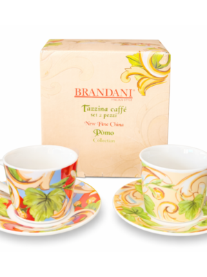 TAZZINA CAFFE BRANDANI SET 2 PEZZI