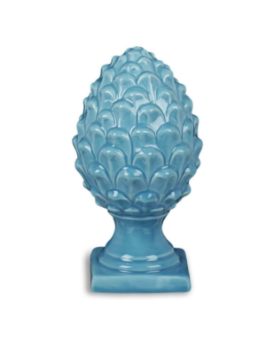 PIGNA IN PORCELLANA SMALTATA AZZURRA H.15 CM – HENRIETTE