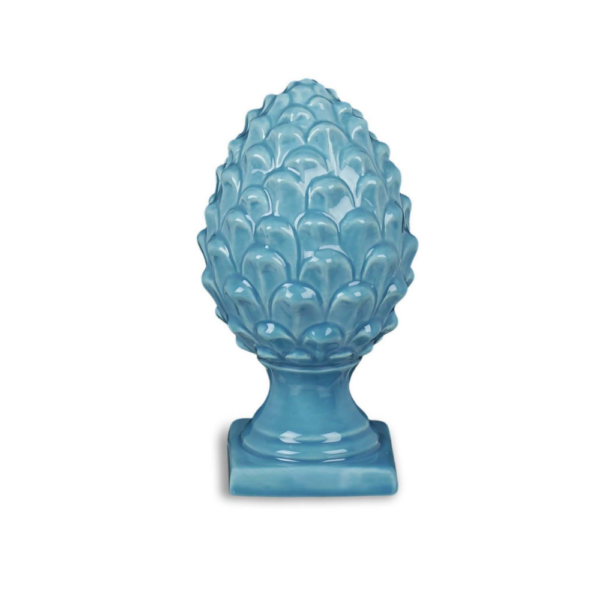 PIGNA IN PORCELLANA SMALTATA AZZURRA H.15 CM – HENRIETTE