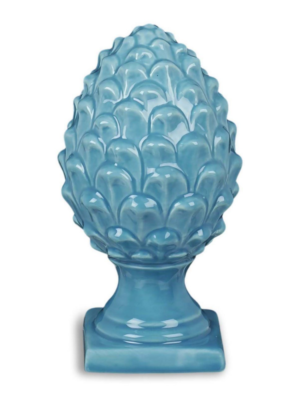 PIGNA IN PORCELLANA SMALTATA AZZURRA H.20 CM – HENRIETTE