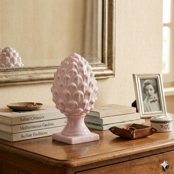 PIGNA IN PORCELLANA SMALTATA ROSA H.15 CM – HENRIETTE