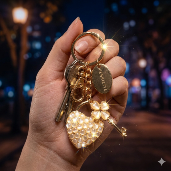 PORTACHIAVE LOVE COLLEZIONE LUCKY CHARME - HENRIETTE