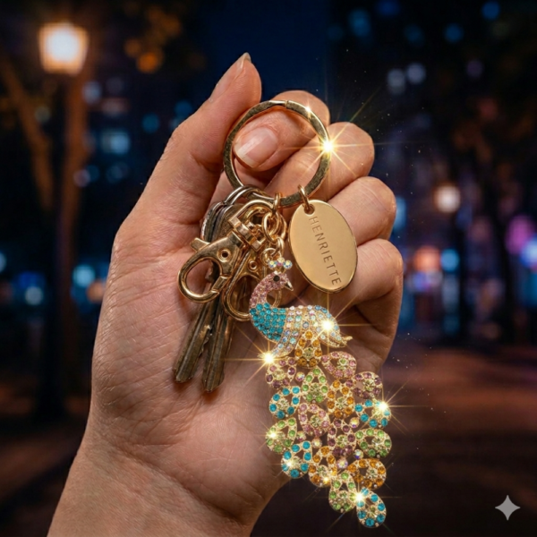 PORTACHIAVE PAVONE COLLEZIONE LUCKY CHARME - HENRIETTE