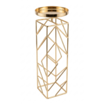 PORTACANDELA LINEE METALLO/ORO COLLEZIONE SINFONIE - HENRIETTE