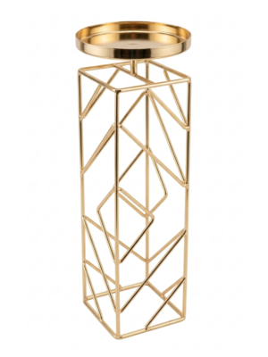 PORTACANDELA LINEE METALLO/ORO COLLEZIONE SINFONIE - HENRIETTE