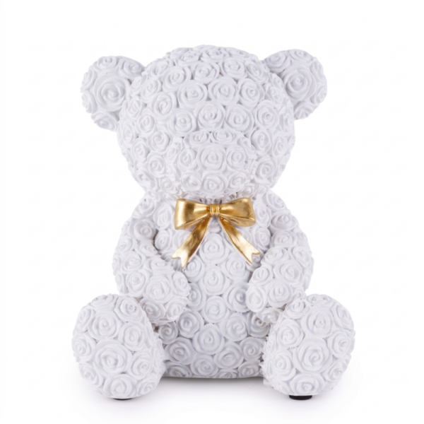 SALVADANAIO ORSETTO CM.10x12 BIANCO NEW ENFANT - HENRIETTE