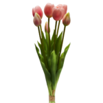 BOUQUET 7 TULIPANI CM.39 ROSA COLLEZIONE FLOWERS - HENRIETTE