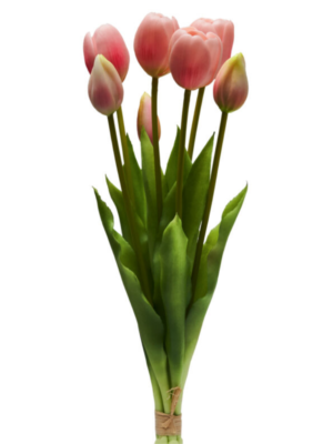 BOUQUET 7 TULIPANI CM.39 ROSA COLLEZIONE FLOWERS - HENRIETTE
