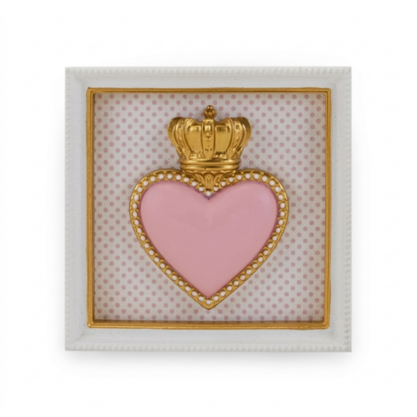 CORNICE QUAD. ROSA CM.12,5 TON COEUR