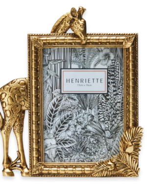 CORNICE GIRAFFA ORO 21,5x25,5(13x18) COLLEZIONE JUNGLE - HENRIETTE