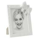 PORTAFOTO IN RESINA CON FIOCCO BIANCO 13X18 - MASCAGNI