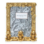 CORNICE 3 SCIMMIETTE ORO 18x21,5 CM (13x18 CM) JUNGLE - HENRIETTE