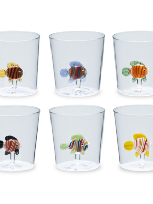 SET 6 BICCHIERI 300 ML RAINBOW FISH TREASURE - HENRIETTE