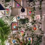 CORNICE QUAD. ROSA CM.12,5 TON COEUR