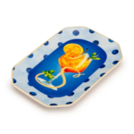 Palais Royal Vassoietto Svuotatasche Porcellana Iniziale S con Ricetta Cocktail Spritz 12x18 cm