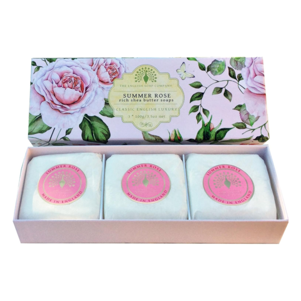 SUMMER ROSE - SET 3 SAPONETTE PROFUMATE