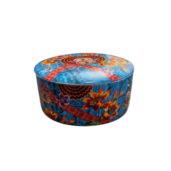 SCATOLA ROT.AZZ FOULARD 12X6